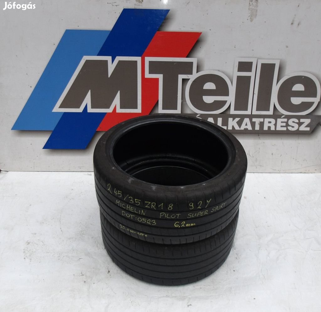 (2db | ÁR/DB)[GYÁRI HASZNÁLT] MICHELIN - PILOT SUPER SPORT  | 245/35Z